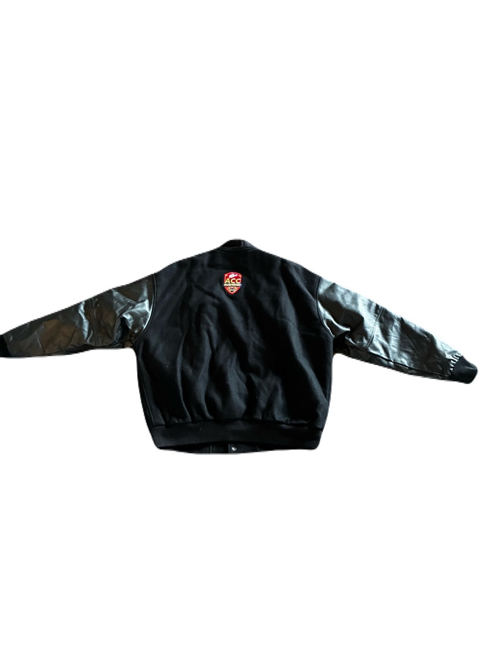 Vintage Dr Pepper ACC Football Varsity Jacket Saxon Leather L Bomber - Picture 6 of 6